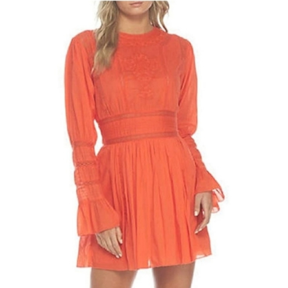 Free People Orange Boho Dress